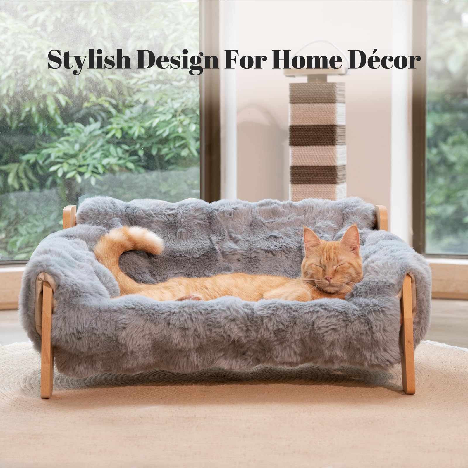 CHEERHOME PETS German beech wood frame provides sturdy support for pets