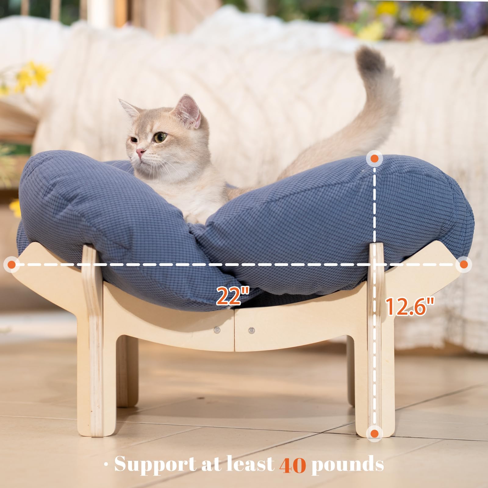 CHEERHOME PETS high-density foam resting nook maintains shape during use.