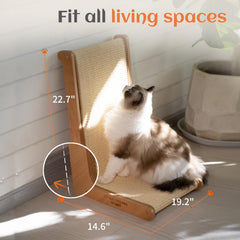 CheerHome Pets beech wood base resists moisture and daily wear for longevity