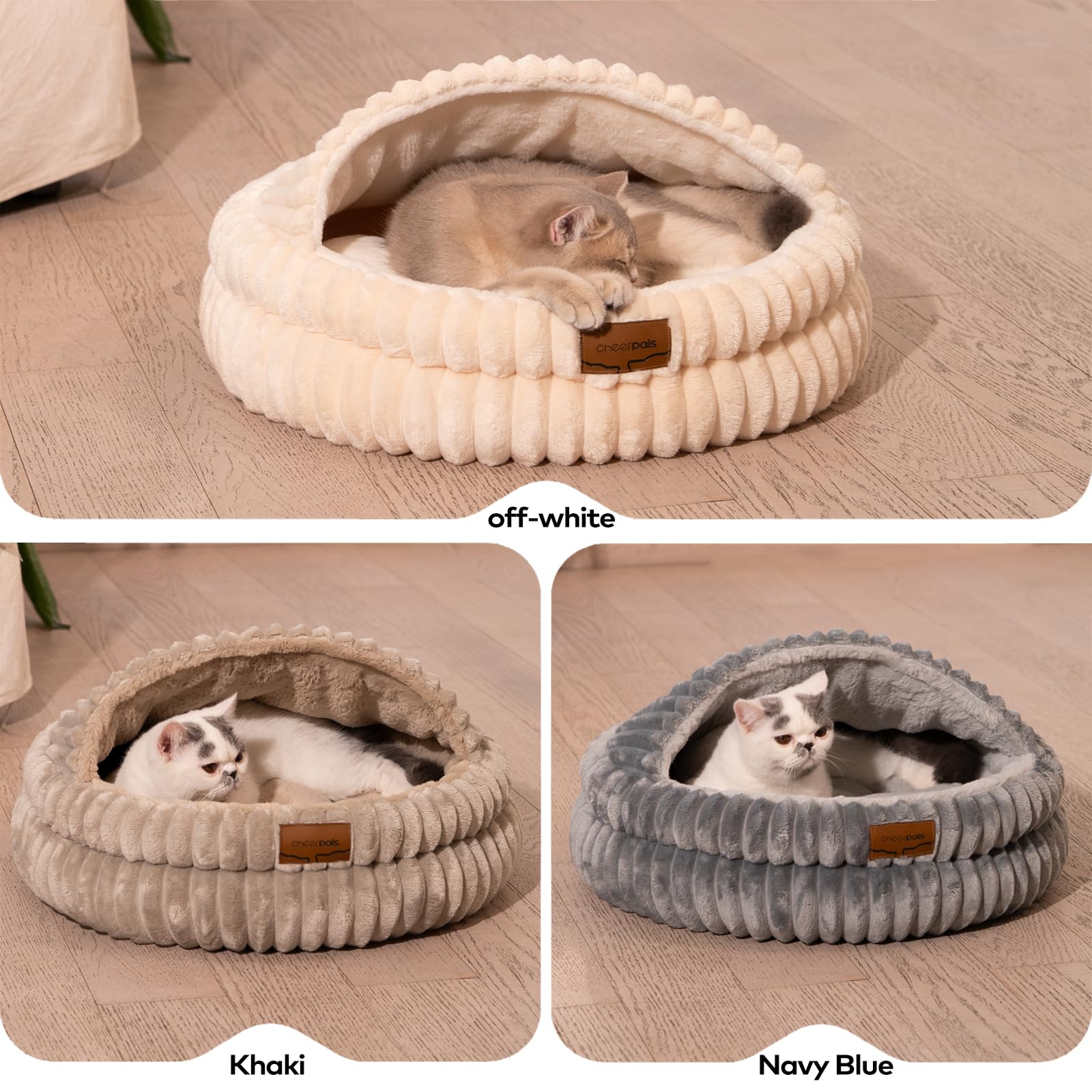 CHEERPALS Cat Cave Bed ideal for indoor lounging with pets.