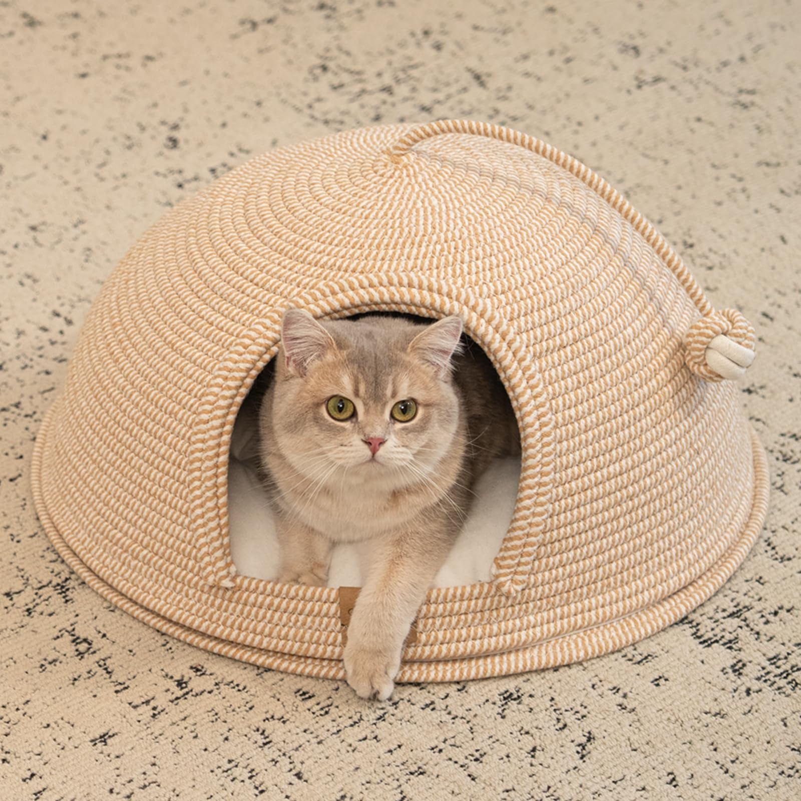 CHEERPALS Cat Cave Bed suits kittens to large cats.