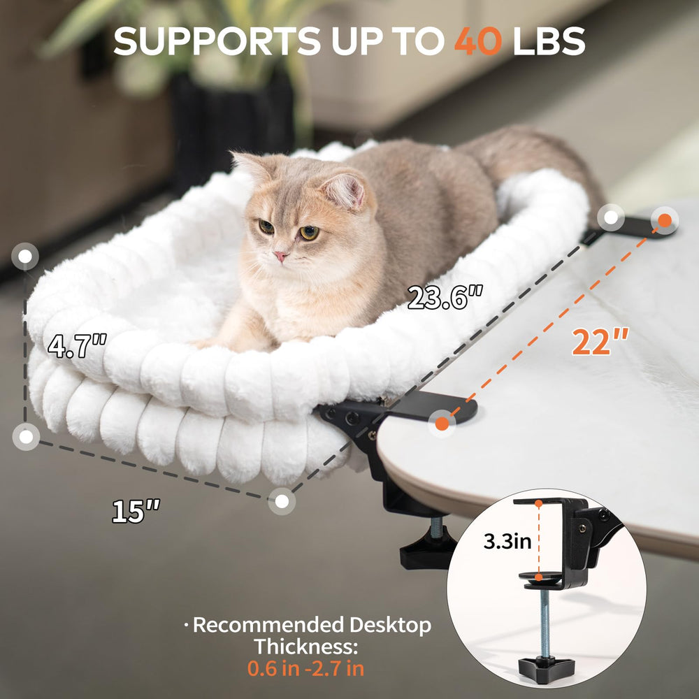 CHEERPALS versatile usage on desks, window sills, and cabinets for feline comfort.