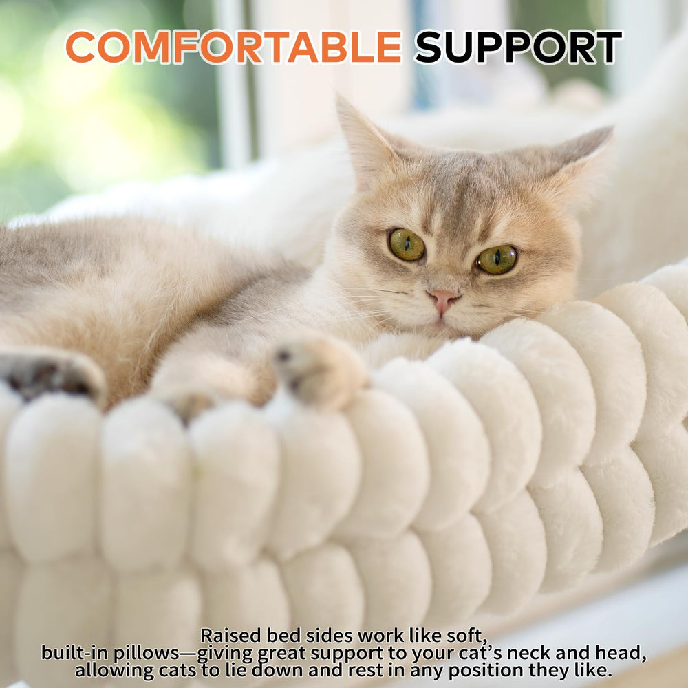CHEERPALS cat window perch 40 lb capacity supports larger cats safely.