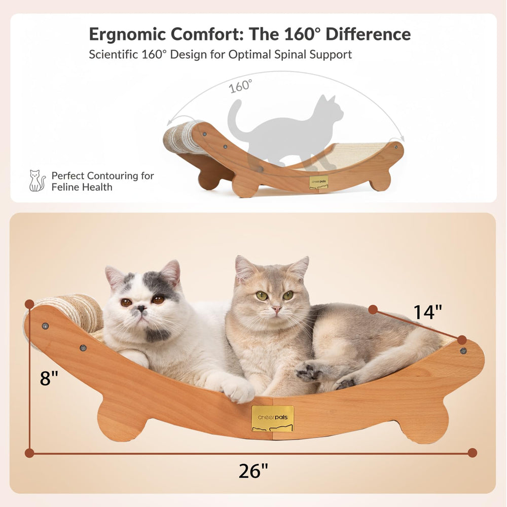 CHEERPALS large-cat-space: roomy design fits two cats comfortably.