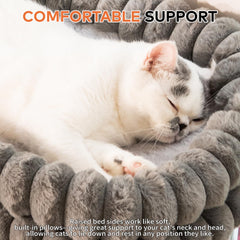 CHEERPALS reversible cushion with plush side provides warmth on cold days.