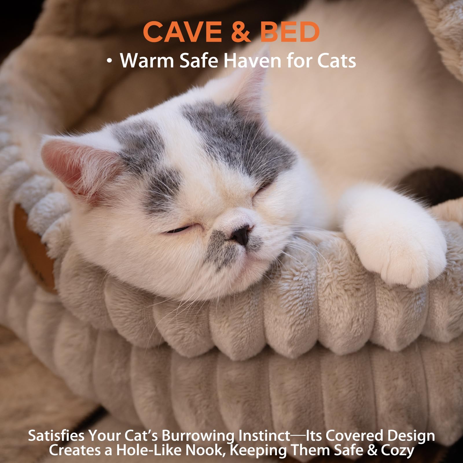 CHEERPALS soft plush interior creates a warm resting spot for pets