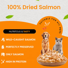 Chef Kitty cat and dog treats in blue bowl; meal toppers for variety.