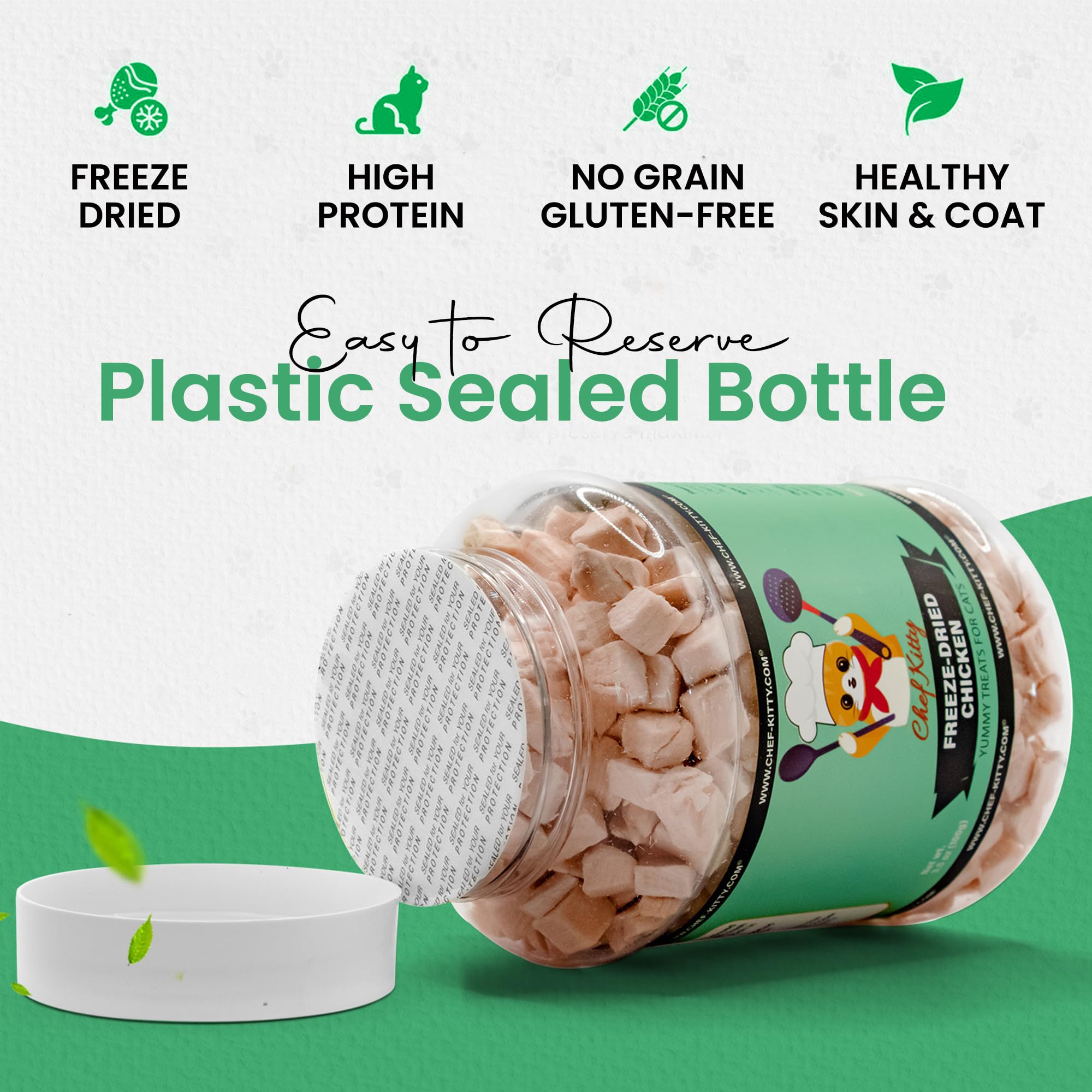 Chef Kitty rehydrated treats soft texture for easier chewing