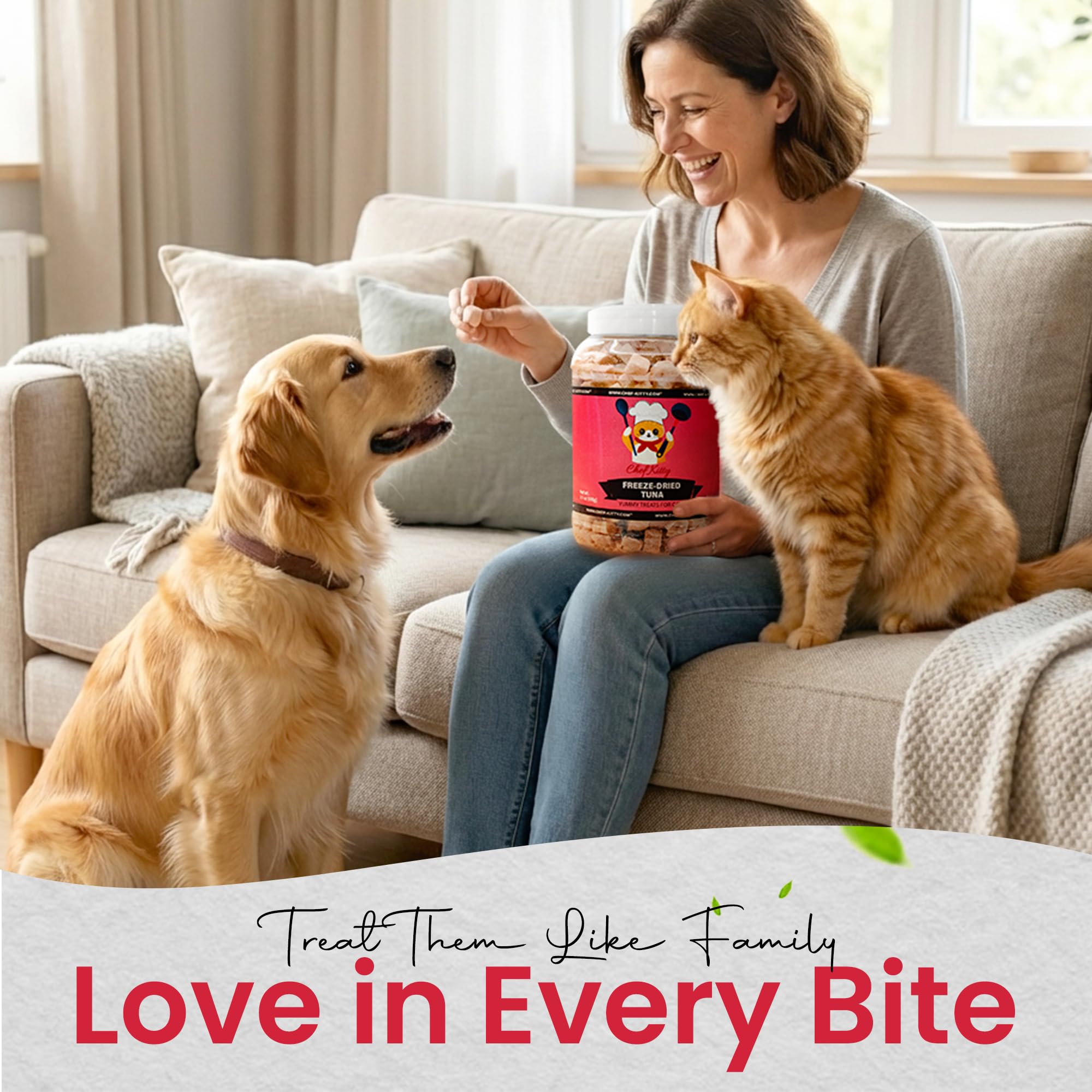 Chef Kitty tuna cat treats wild-caught kitten-friendly crunchy bite.