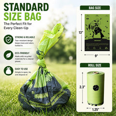 CHEFNENO lavender-scent biodegradable bags help odor control.