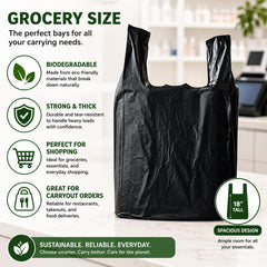 CHEFNENO can liner 22x11 with 6.5 gusset shown as kitchen trash liner.