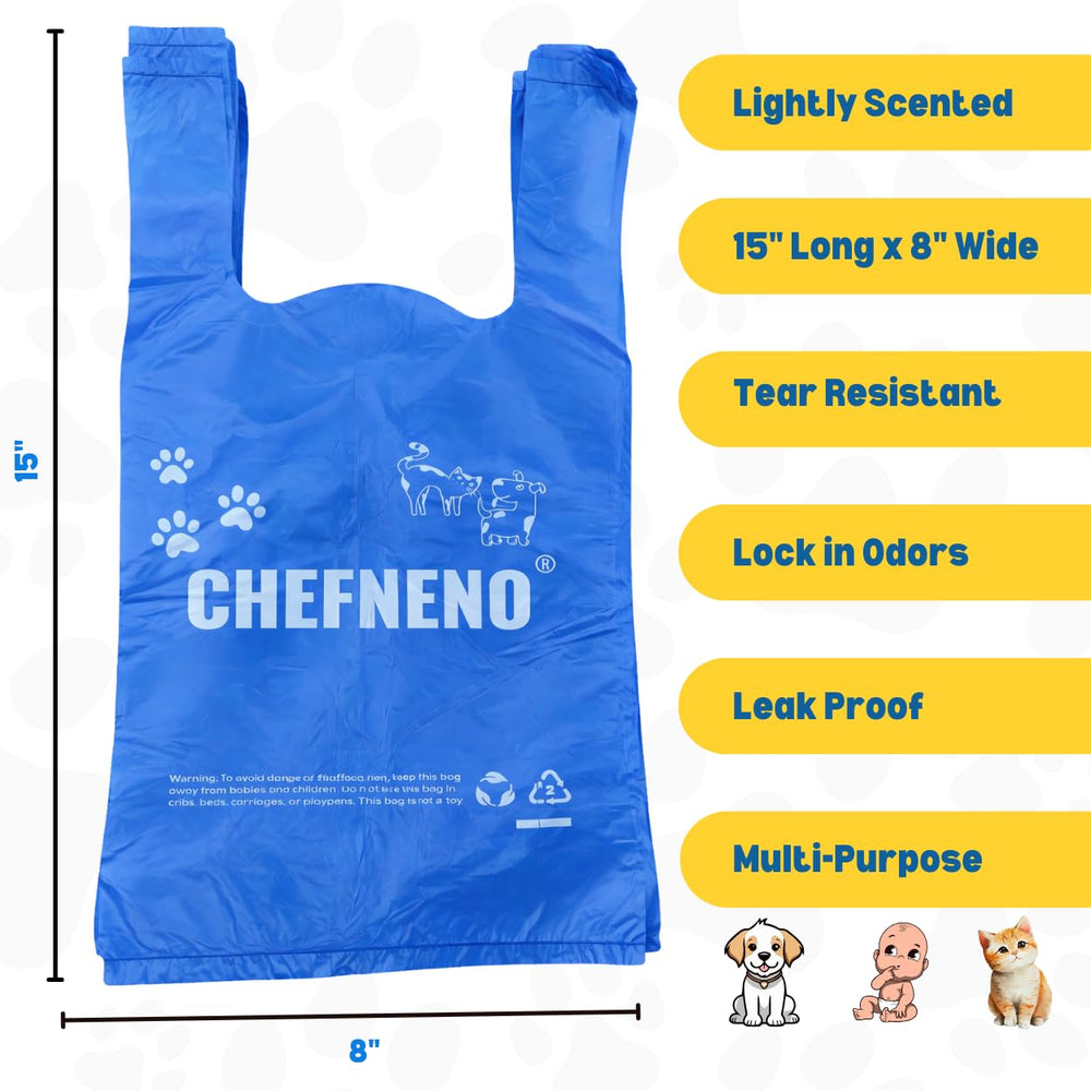 CHEFNENO easy tie handles shown for quick, clean pickup