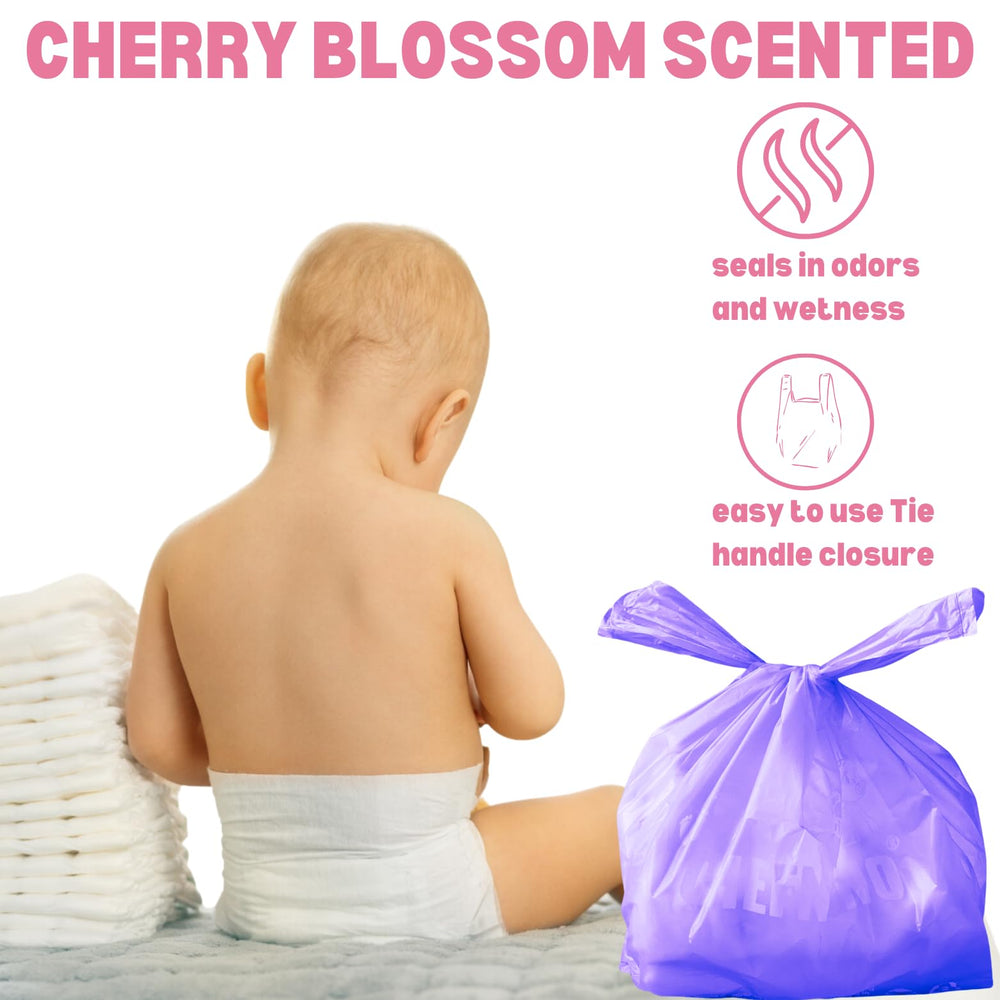 CHEFNENO leak-proof material image emphasizes leak prevention during diaper disposal.