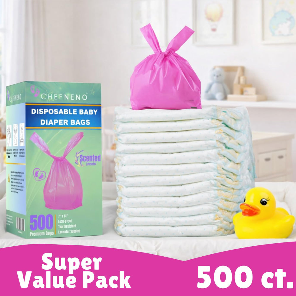 CHEFNENO multipurpose 500-count pack for diapers and light waste