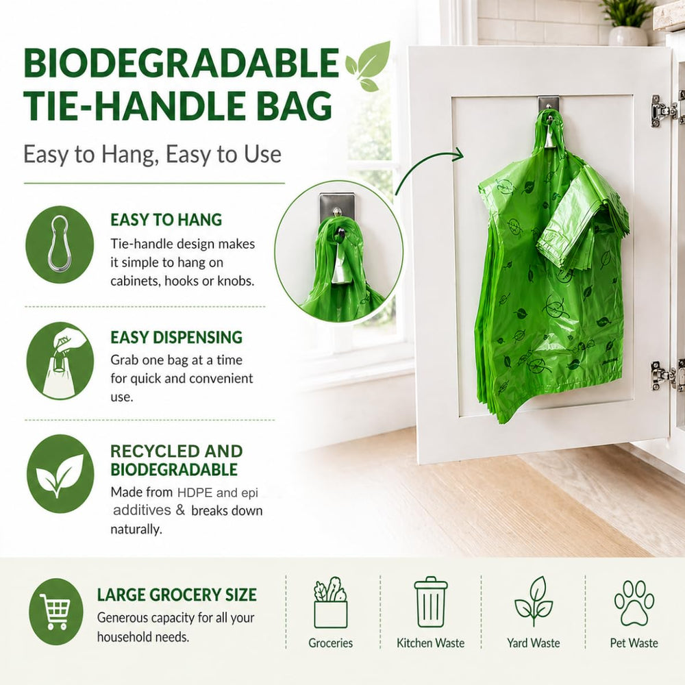 CHEFNENO multipurpose bags fit diapers, litter, and general waste.