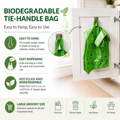 CHEFNENO multipurpose bags fit diapers, litter, and general waste.