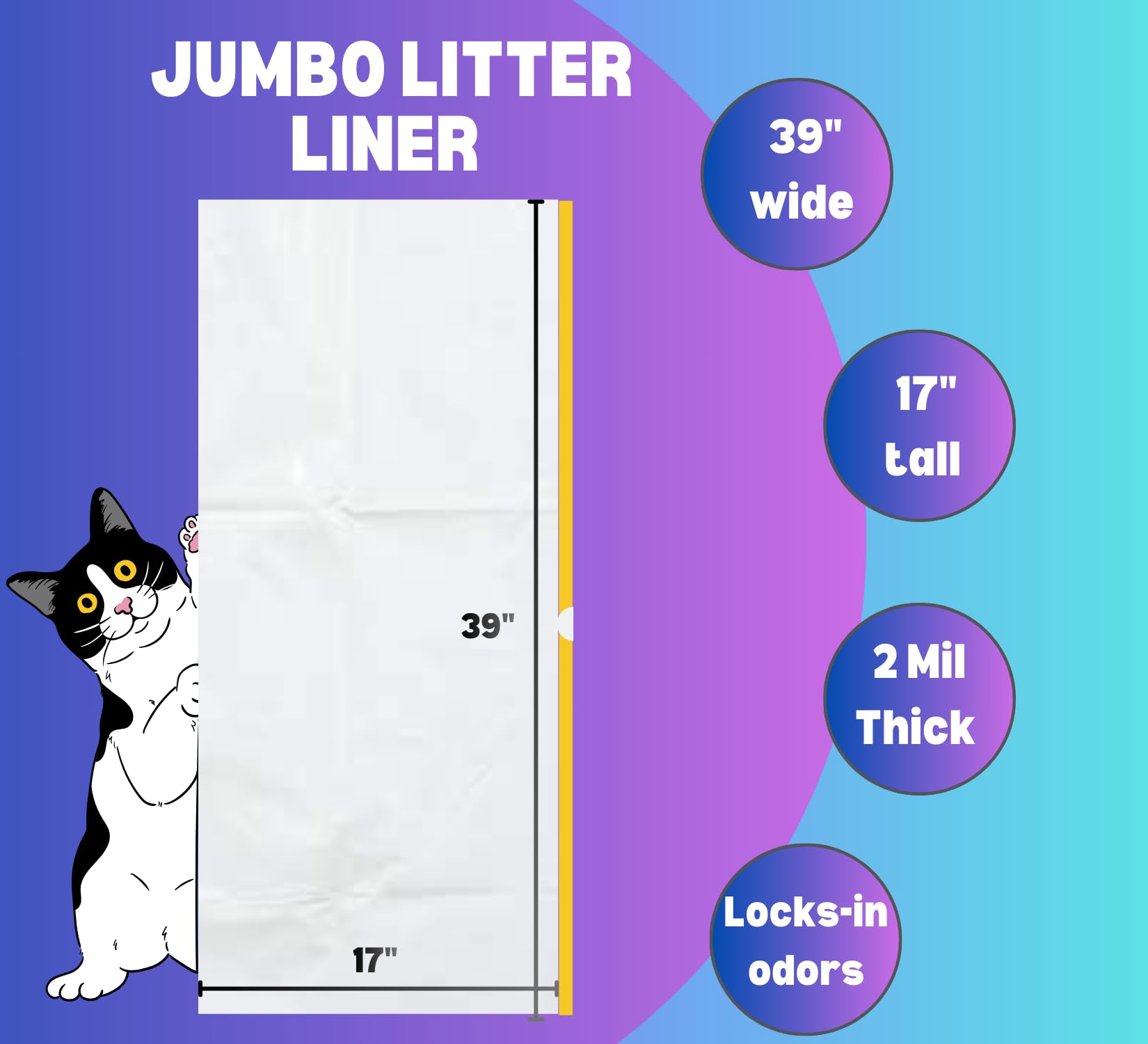 CHEFNENO recyclable liner for eco-friendly disposal after use.