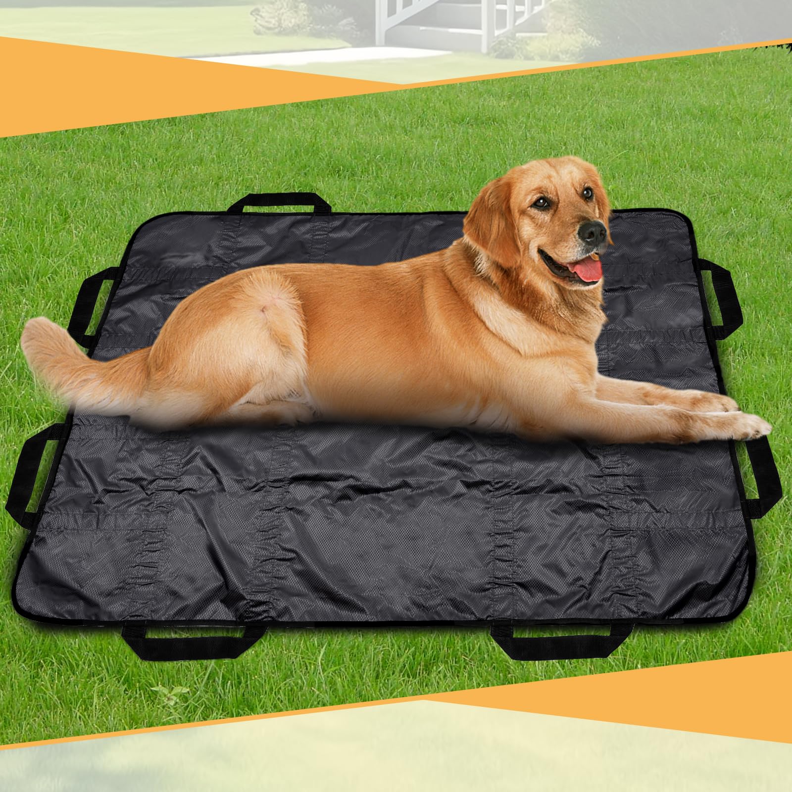 ChengFu dog stretcher uses durable Oxford fabric for reliable performance.