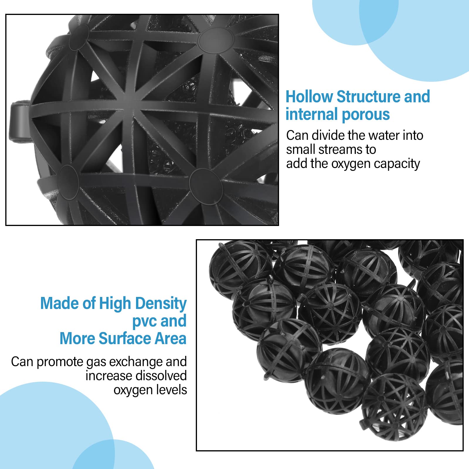 CHENGU bio balls in an aquarium setup optimize water clarity and flow.