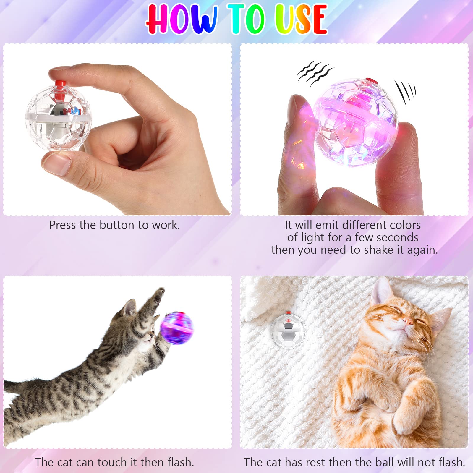 CHENGU durable PC material cat ball resists bites for long-lasting use