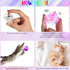CHENGU durable PC material cat ball resists bites for long-lasting use