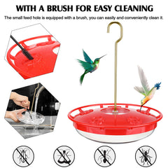 CHENGU leak-proof hummingbird feeder design reduces nectar loss.