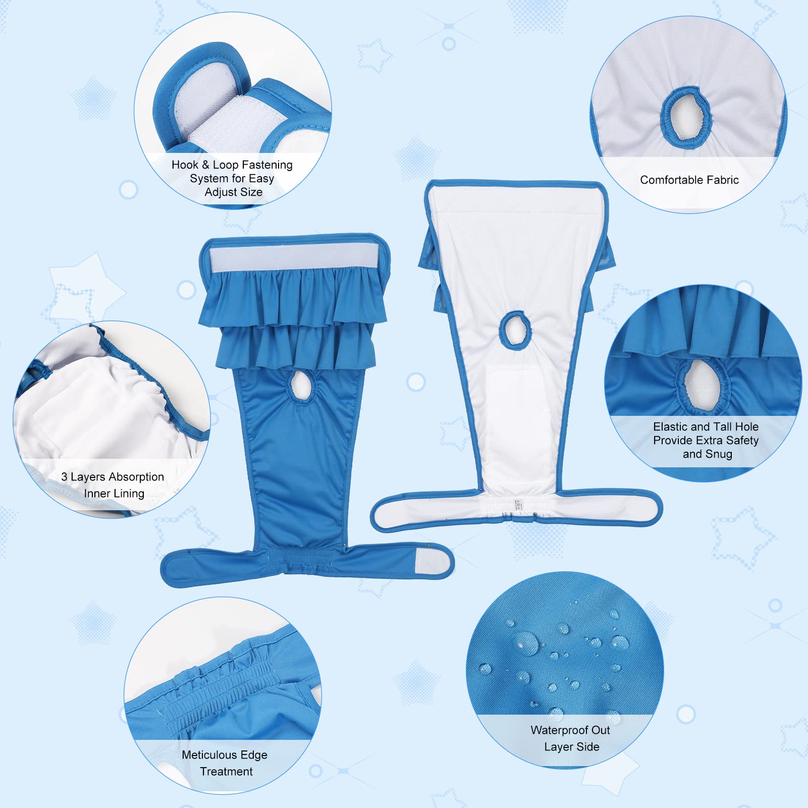 Chenkaiyang machine-washable diaper closeup for easy care and reuse