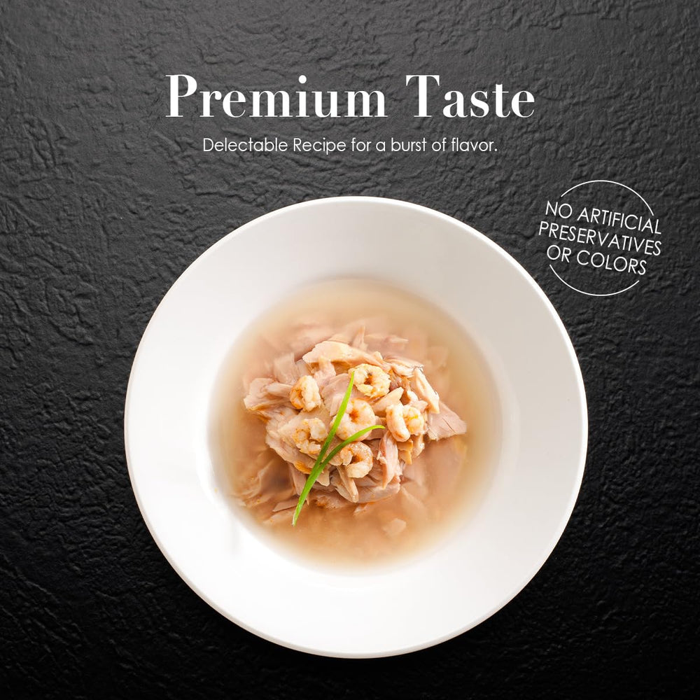 CHÉRIE Signature Gravy tuna-entree with shrimp can; varied seafood choice