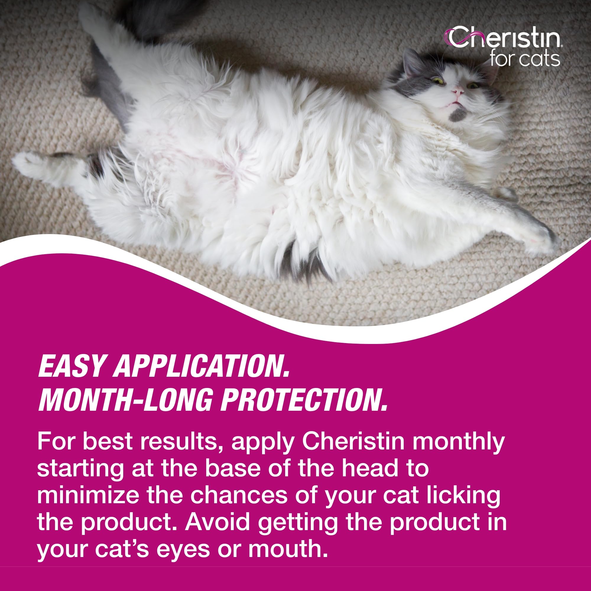 Cheristin neck-area application demonstrates how to apply at the base of the neck.