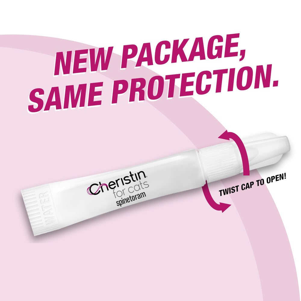 Cheristin rounded-tip applicator delivers a precise, gentle dose on skin