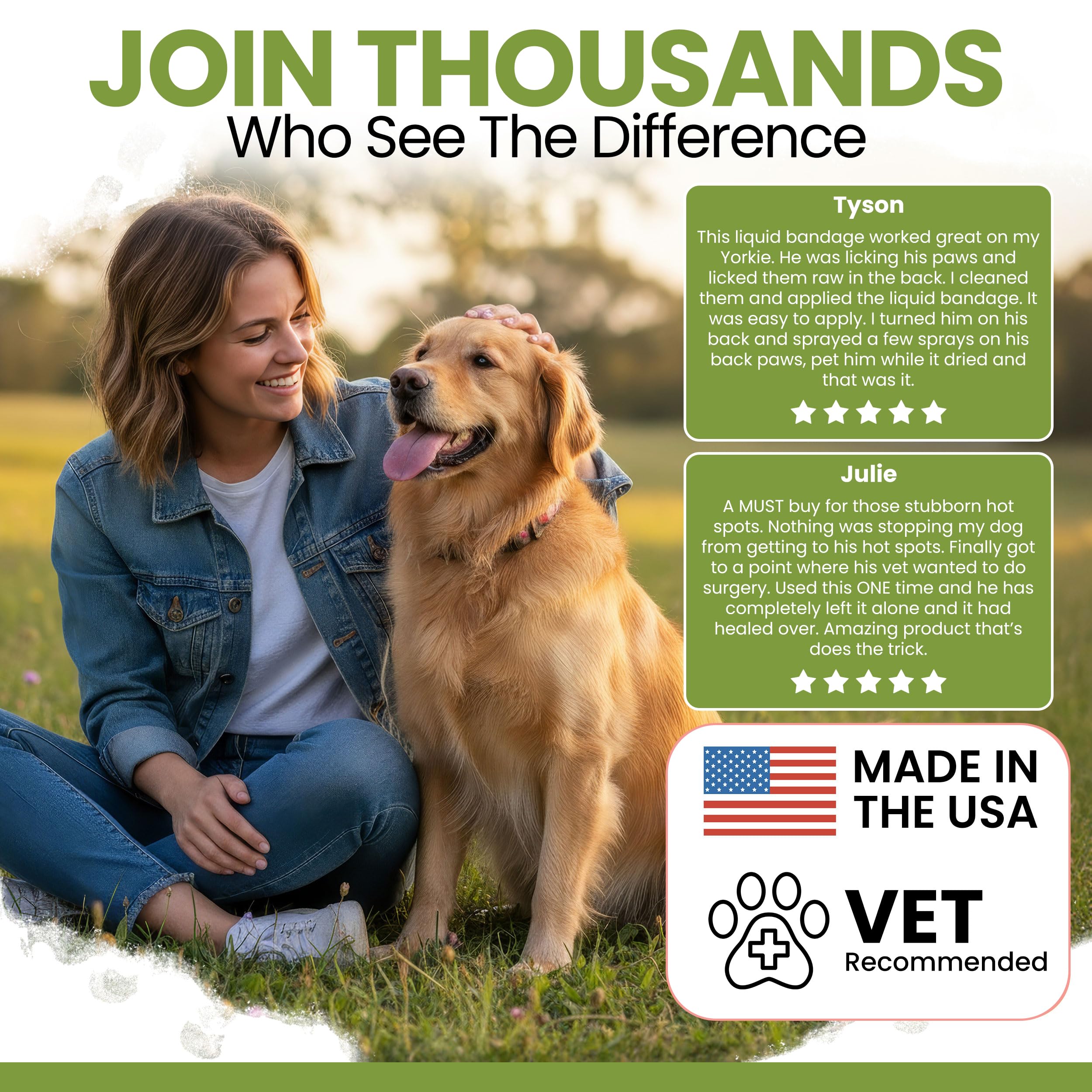 Chew + Heal Labs aloe-infused formula soothes irritated skin around dog wound.