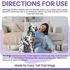 Chew + Heal Labs hot spot spray packaging ready for outdoor use on dogs.