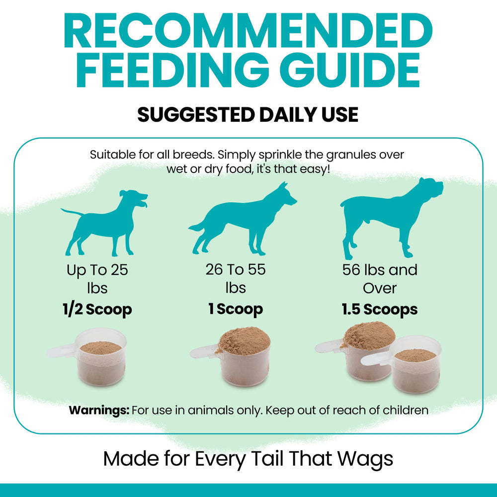 Chew + Heal Labs kelp supports skin and coat health.