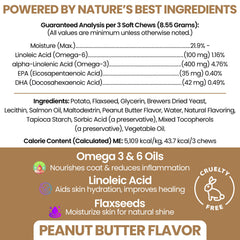 Close-up of Chew + Heal Labs Omega3 soft chews for daily flavor.