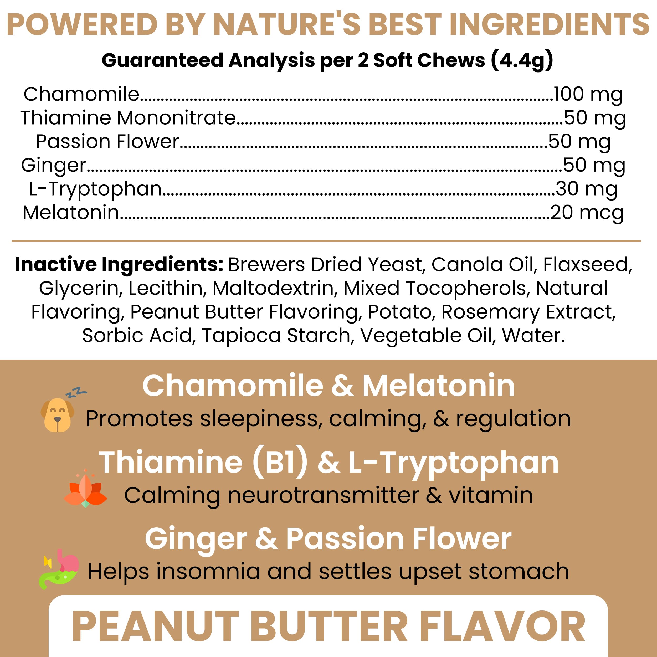 Chew + Heal Labs peanut butter dog treats offer tasty calming support for routines