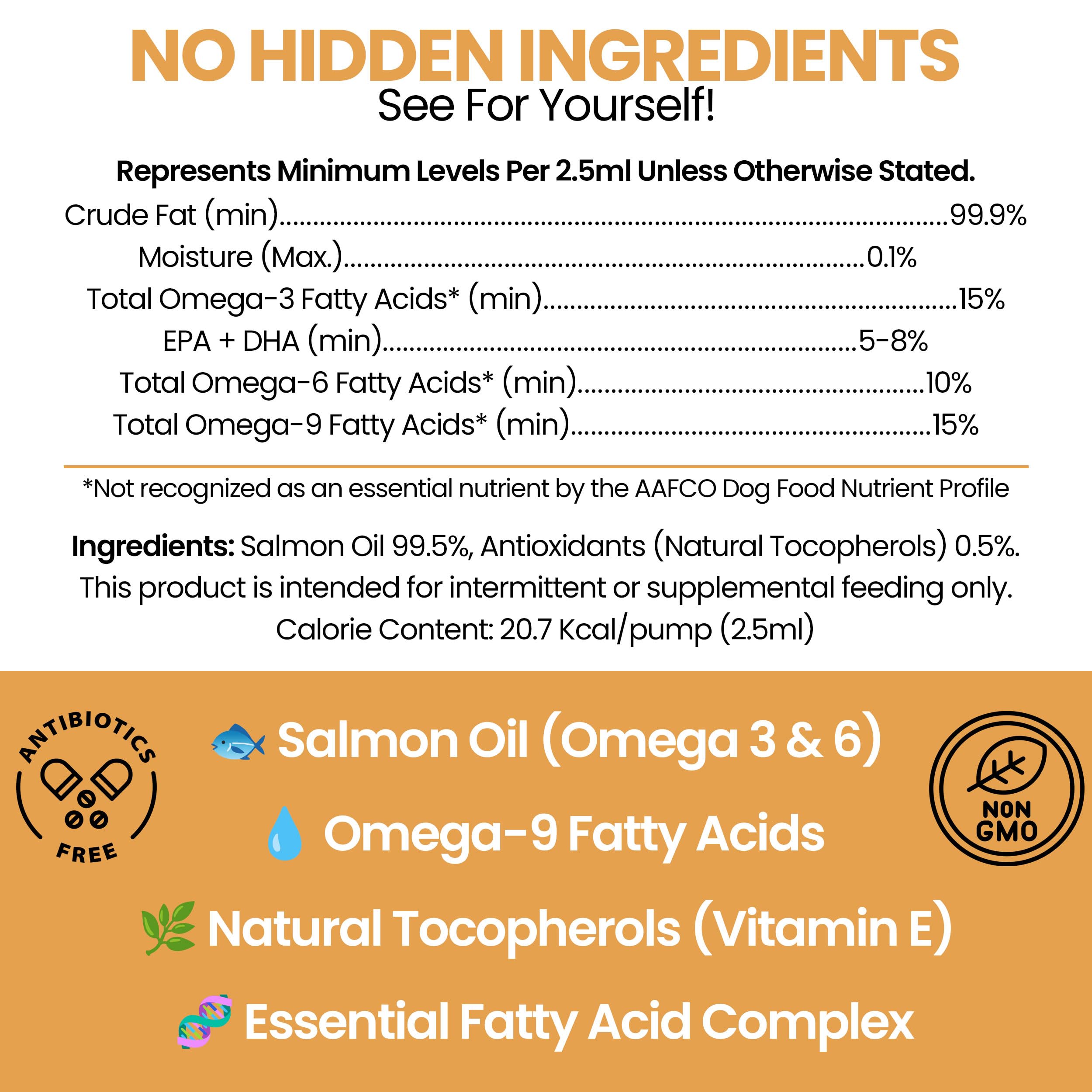 Chew + Heal Labs salmon oil being added to dog food for omega-3 nutrition