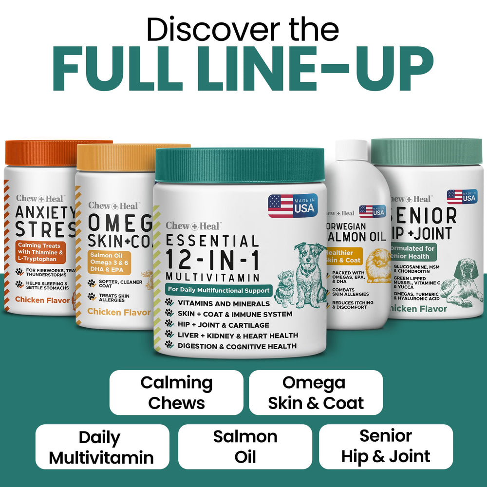 Chew + Heal Labs serving directions for all breeds are easy to follow