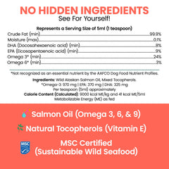 Pure single-ingredient salmon oil by Chew + Heal Labs.