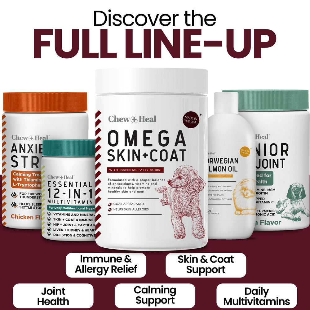 Chew + Heal Labs USA-made packaging signals quality.