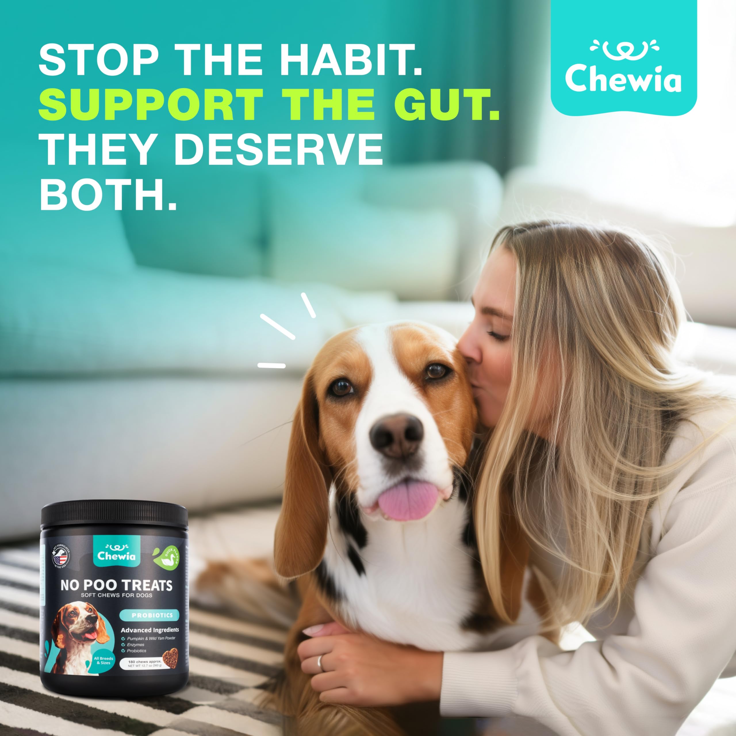 CHEWIA easy-to-use chews for busy pet owners on the go.