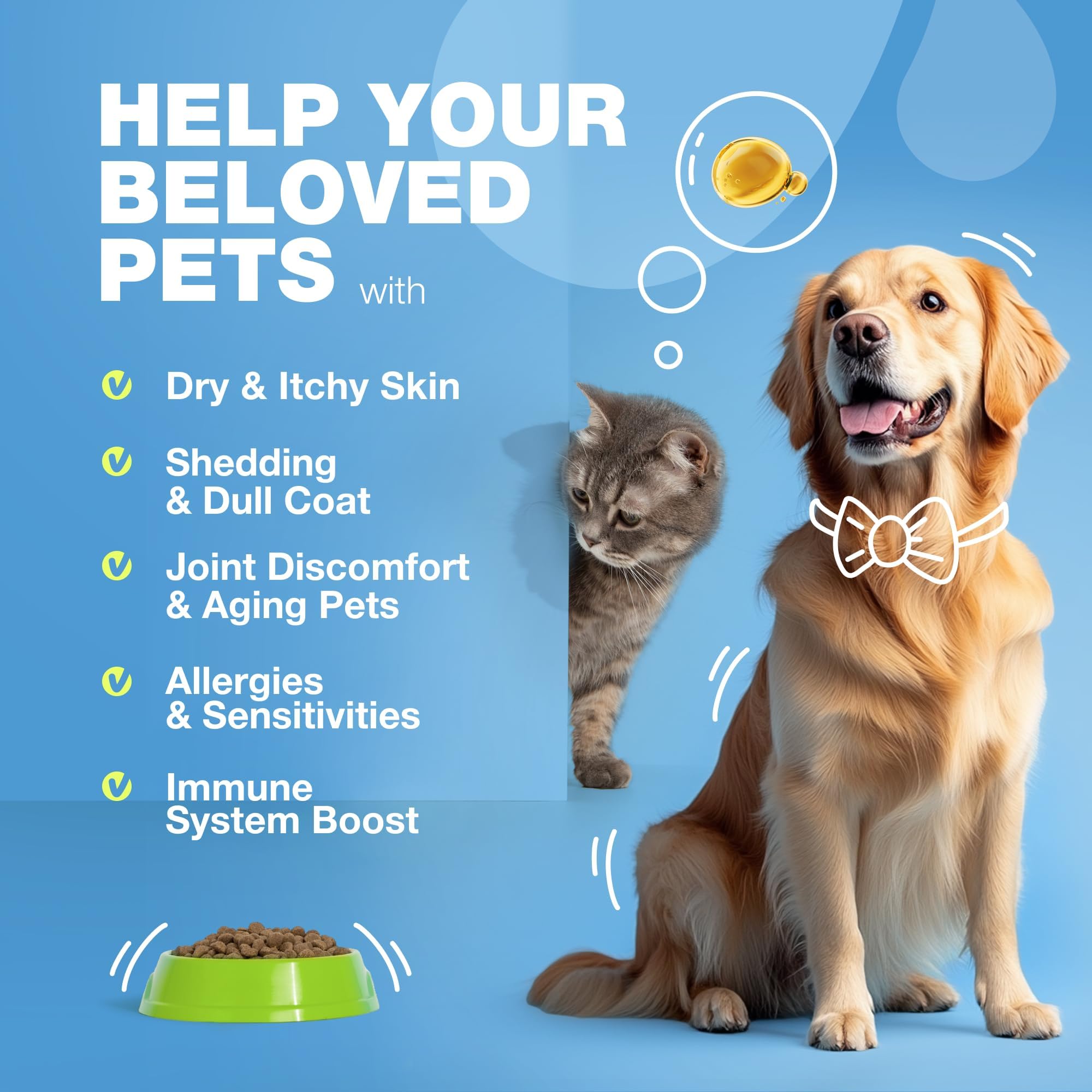 CHEWIA healthy skin image highlights hydration and comfortable coat.