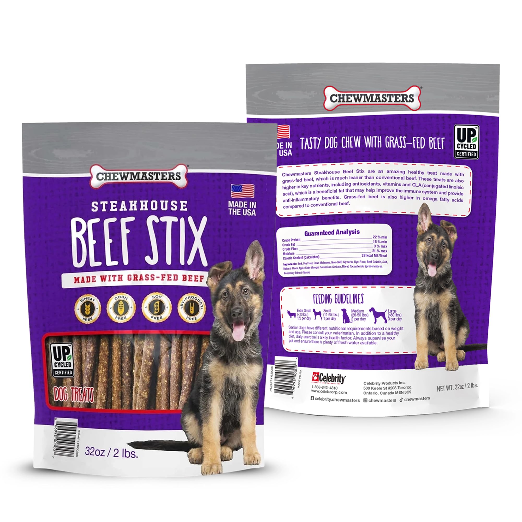 Chewmasters Beef Stix breakable sticks ideal for travel and training