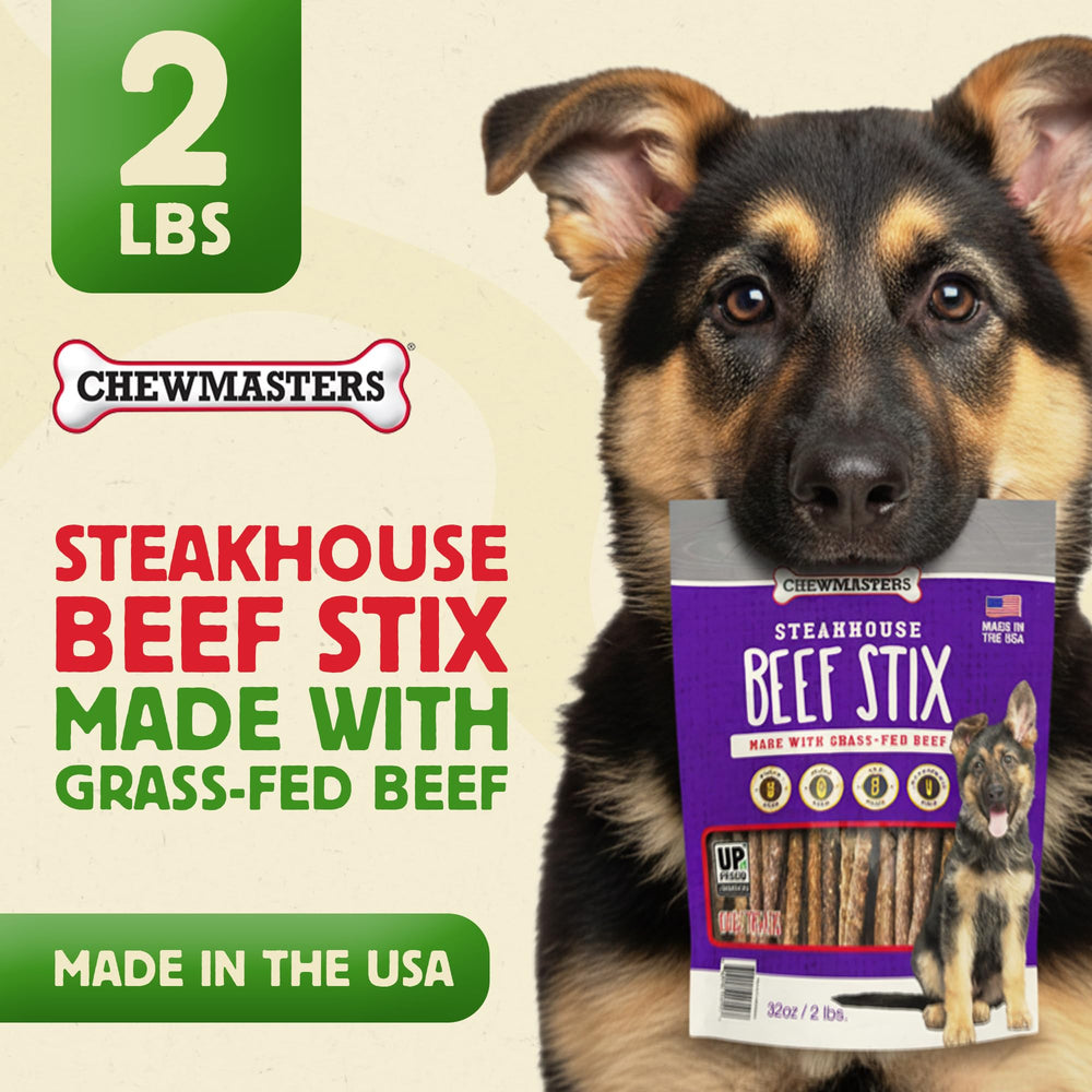 Chewmasters Beef Stix real meat snack with rich beef aroma