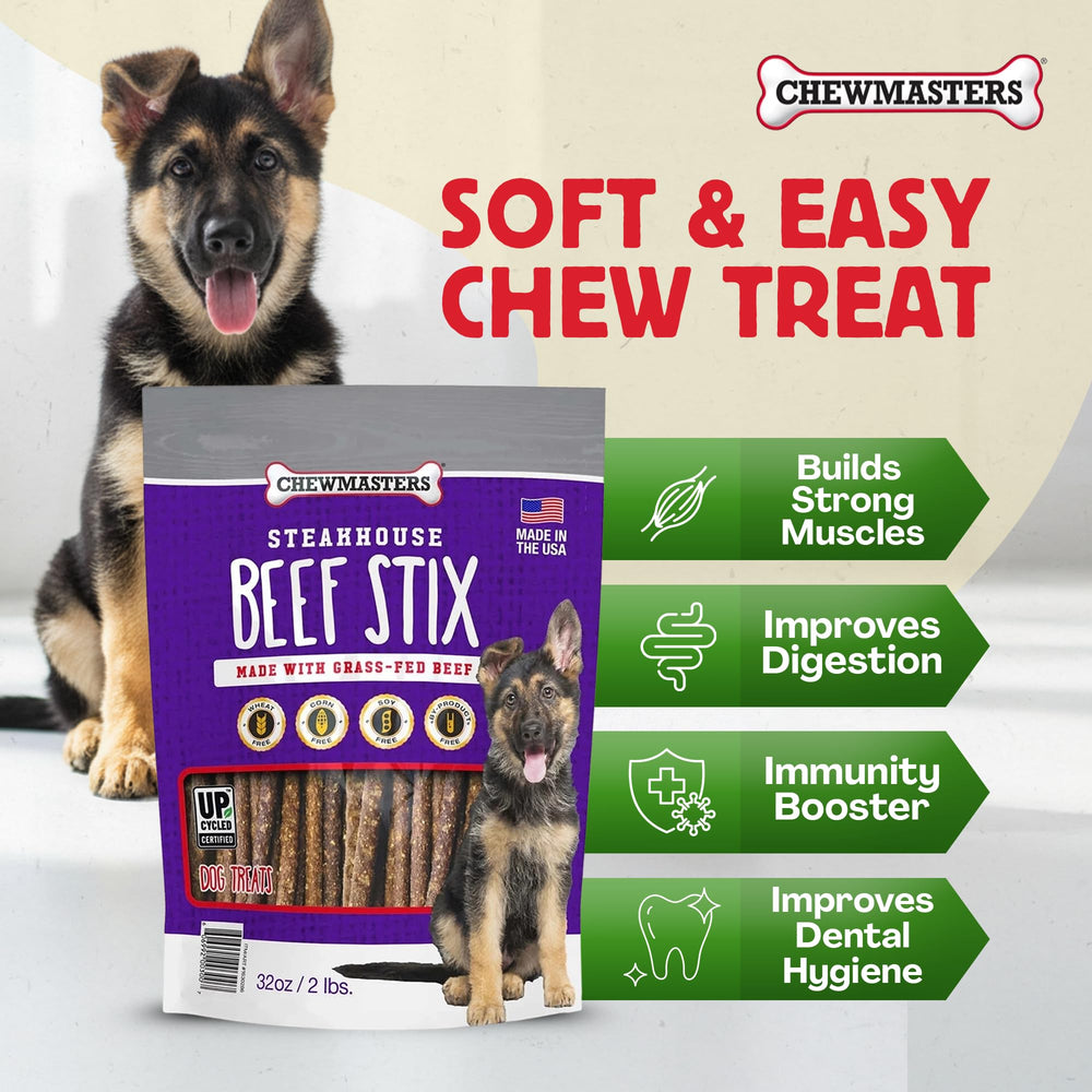 Chewmasters Beef Stix training reward sticks aid focus during sessions