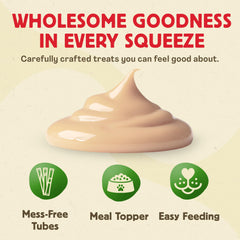 Catworx Purrfect Squeeze salmon-chicken tube provides protein-rich hydration for cats.