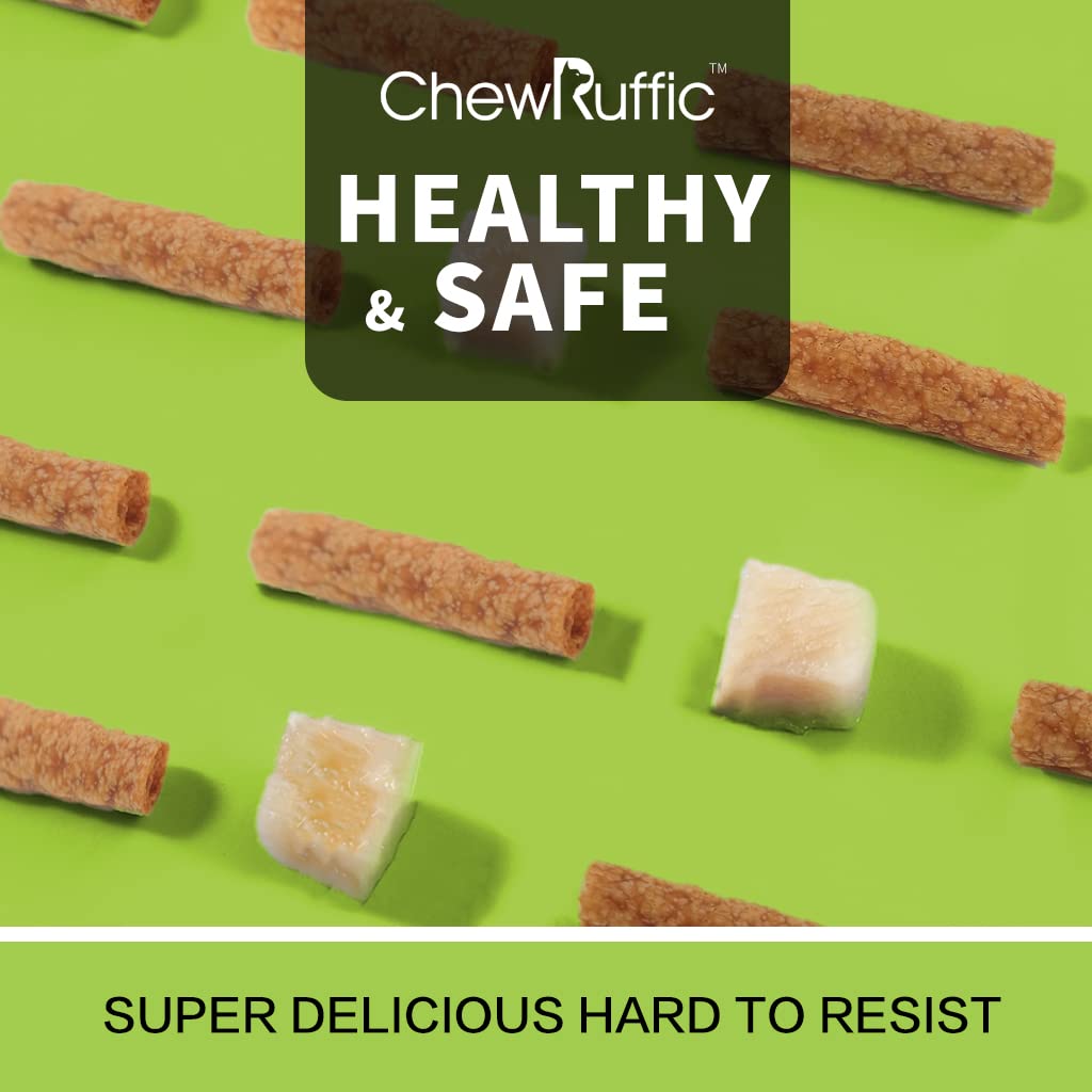 ChewRuffic chicken dog chew sticks on the go for quick rewards.