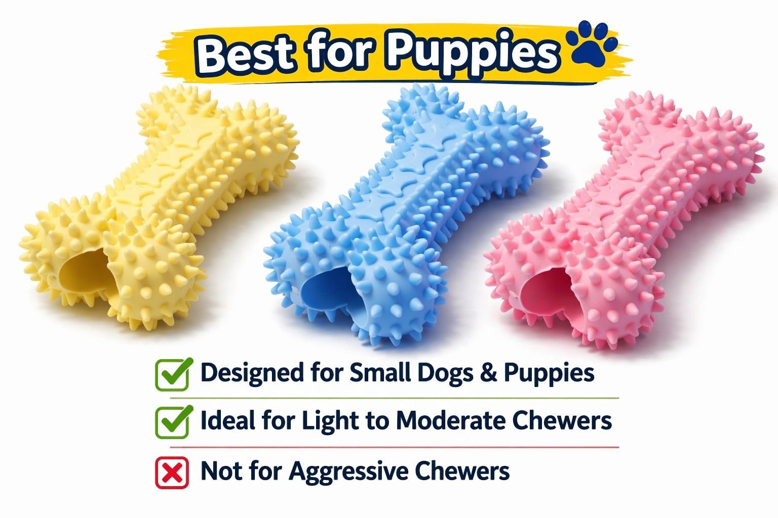 Chewzzle Puppy Teething Toy bone-shaped design supporting natural chewing