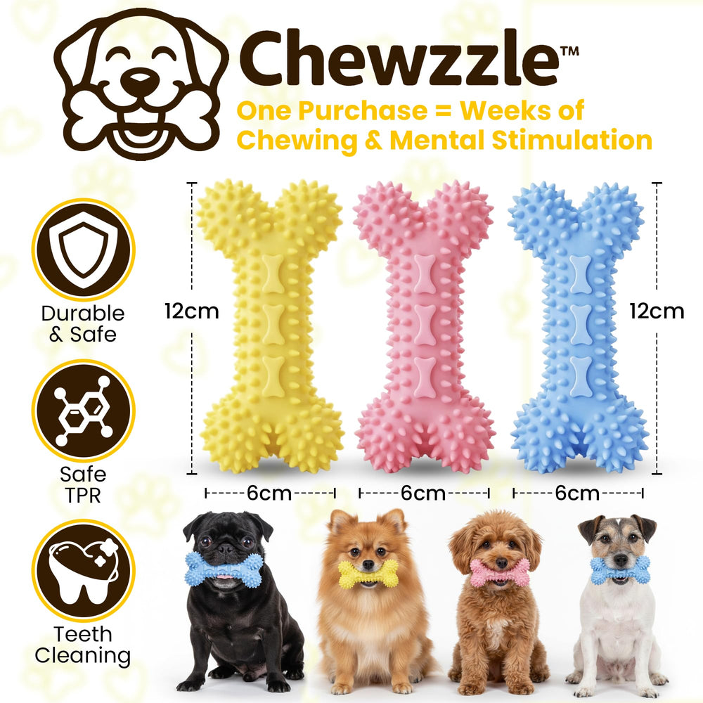 Chewzzle Puppy Teething Toy sized 12x6 cm for small breeds