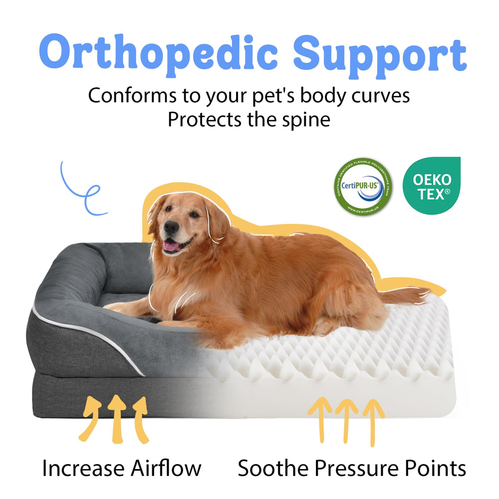 Chez Paw Bed, side profile showing 360° surround for secure lounging