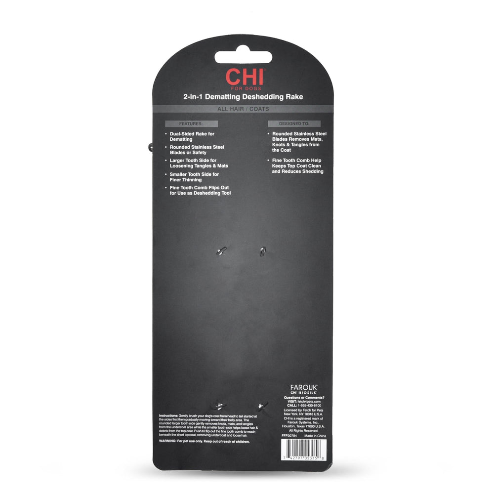 CHI for Dogs at-home coat maintenance between professional grooming visits